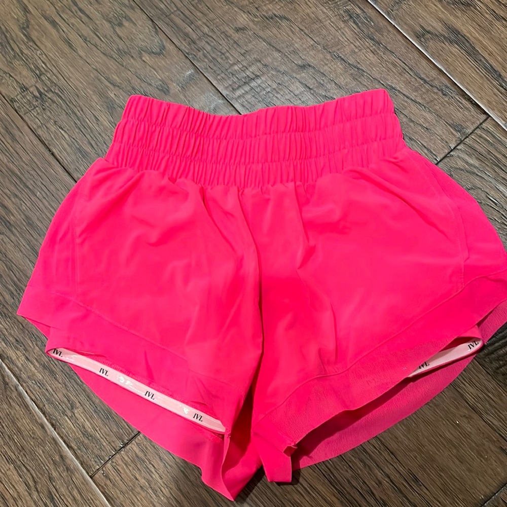 IVL neon pink running shorts size 4 NEW